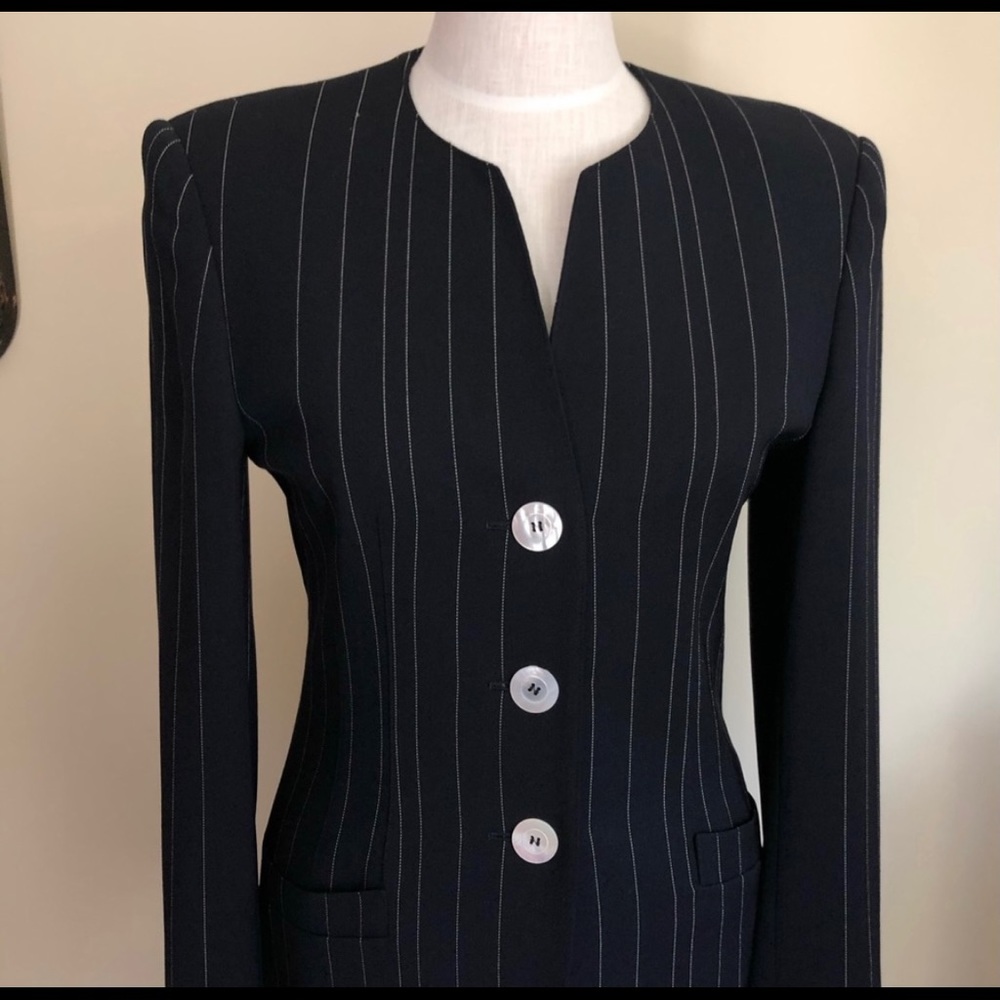 Escada striped skirt suit